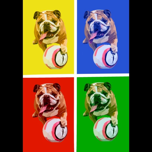 Custom Framed Pet Pop Art - Picture 2 of 4